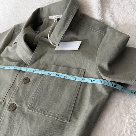 Z Supply Womens Sage Green Stretch Twill Jumpsuit Size S With Tags - Picture 5 of 9